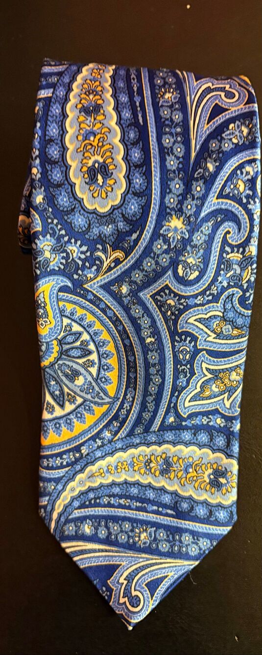 Paul Fredrick paisley print tie
